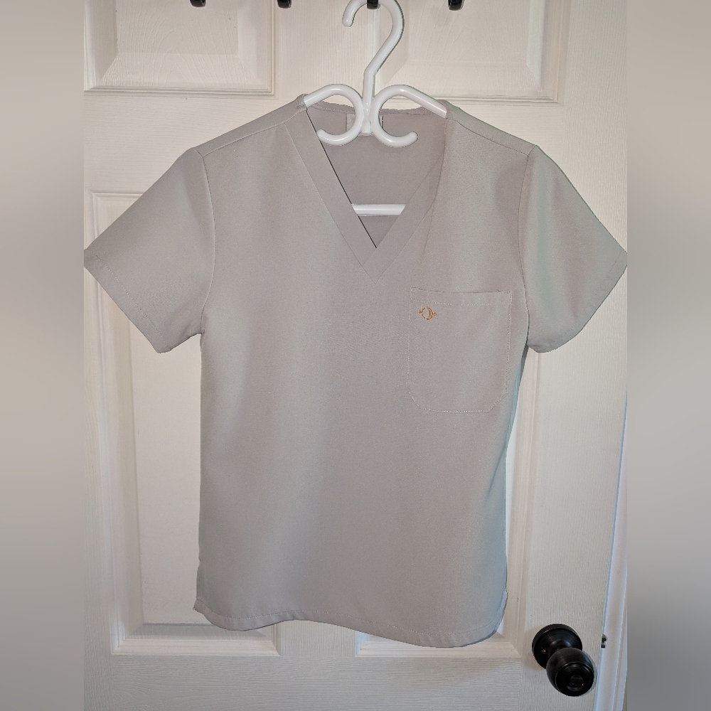 Luuna XXS Scrub Set In Light Grey / Slate